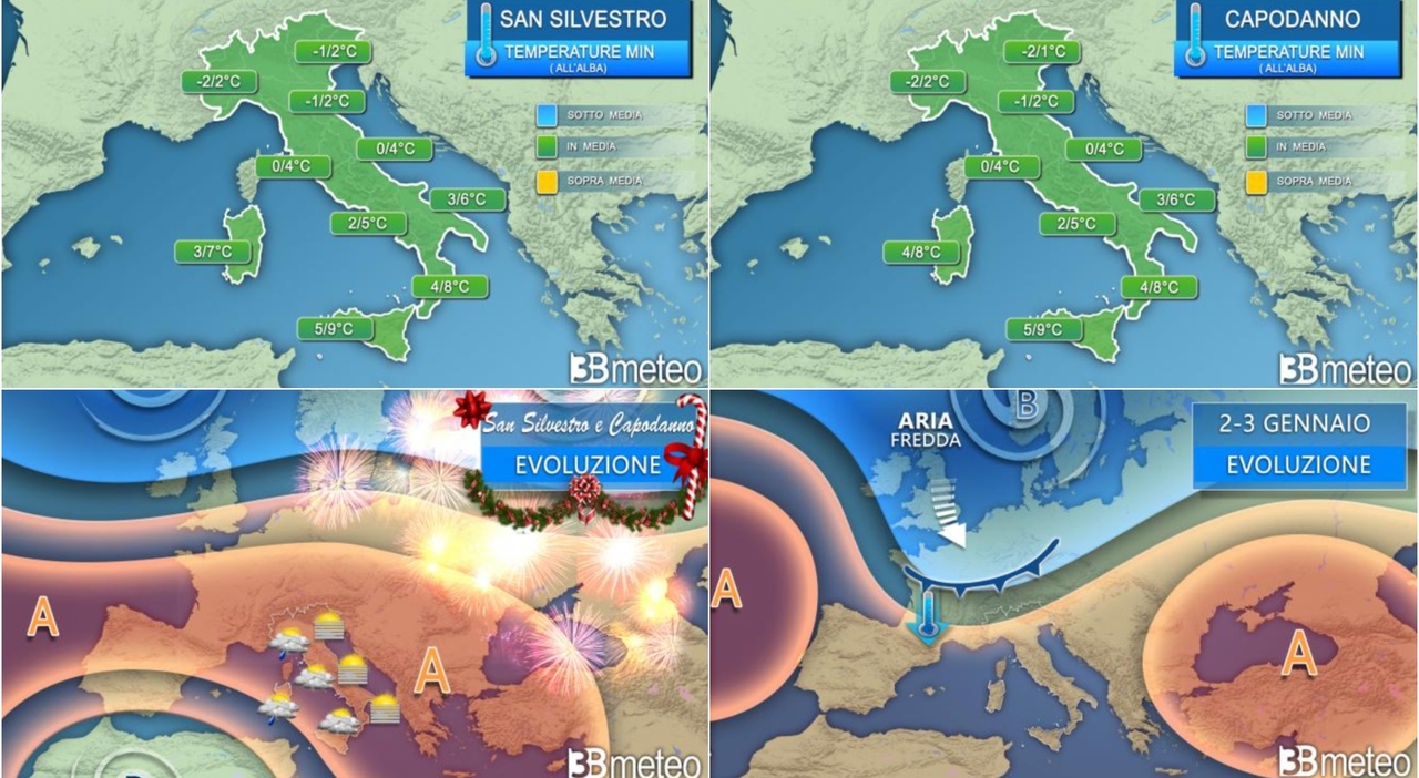 Meteo 31 Dicembre E Capodanno Le Previsioni Con L Anticiclone Anche