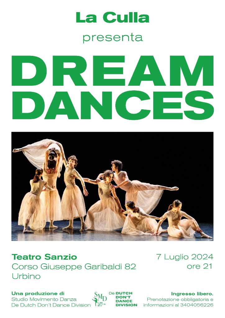 Rassegna ‘La Culla, spettacoli di danza contemporanea nelle Marche, a Fossombrone, Urbino, Macerata Feltria e Acqualagna