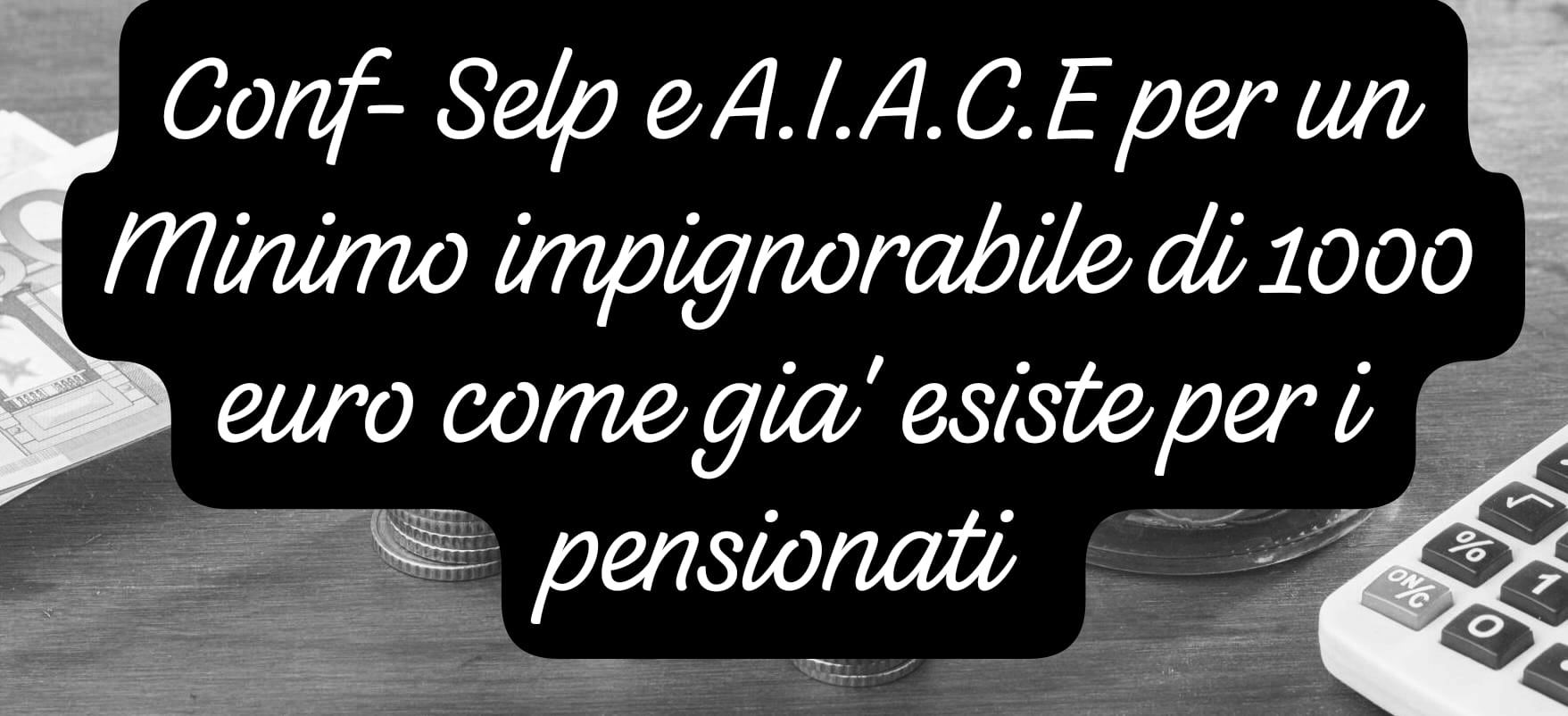 Il Governo protegga anche i lavoratori: basta pignoramenti sotto i 1.000 euro

