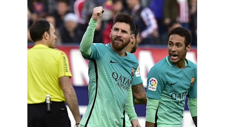 Atletico Madrid-Barcellona 1-2: Messi nel finale, blaugrana in corsa