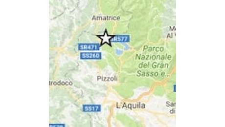 Terremoto in provincia dell'Aquila, scossa di magnitudo 4,4 avvertita anche ad Amatrice