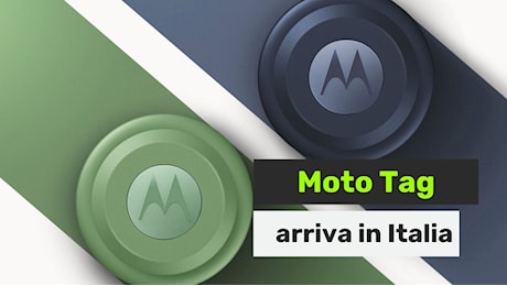 Moto Tag è ufficiale: il tracker Bluetooth di Motorola debutta in Italia