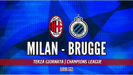 Milan-Brugge (1-0): intervallo. Maignan para, Leao a fiammate, Pulisic come sempre segna