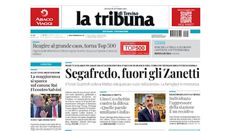 La Tribuna, che titolo: “Segafredo, fuori gli Zanetti”. E lui risponde: “Siamo soci”