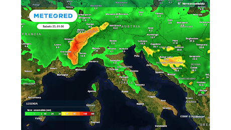 Dove pioverà in Italia questa settimana? Sorpresa dal modello di Meteored, forte maltempo e neve in arrivo