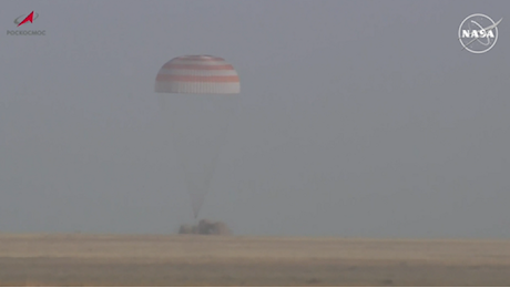 Atterrata la Soyuz con un'americana e due russi da record