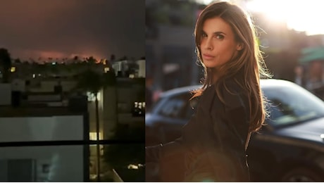 Incendi a Los Angeles, Elisabetta Canalis mostra le fiamme da casa sua