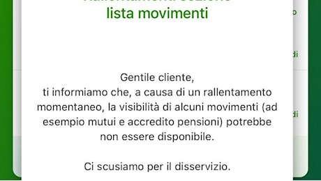 Intesa Sanpaolo, l'app è down: i malfunzionamenti nel giorno delle pensioni