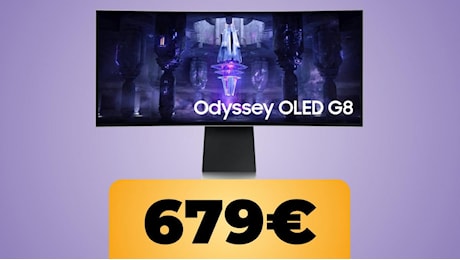 Il monitor Samsung Gaming Odyssey OLED G8 curvo è in offerta per il Black Friday di Amazon