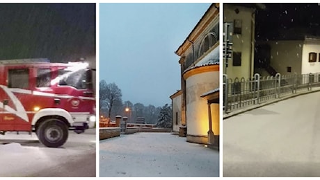 Neve a bassa quota, scendono i primi fiocchi ma gli automobilisti sono impreparati: incidenti e mezzi bloccati