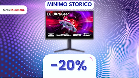 180Hz, 1ms di latenza e colori ASSURDI: questo monitor da gaming LG è in SUPER SCONTO!