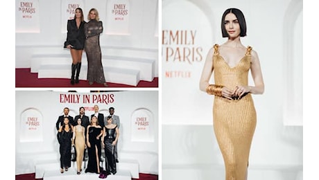 Emily in Paris, Michelle Hunziker e Ilary Blasi alla première con il cast a Roma. FOTO