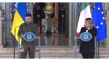 IL VIDEO. Meloni a Zelensky: nostro sostegno militare fino a quando necessario