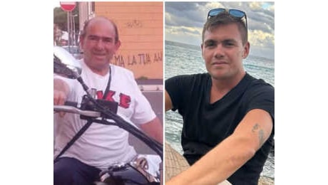 Massimo e Claudio, padre e figlio morti in mare durante battuta di pesca pre natalizia. La loro barca si è rovesciata