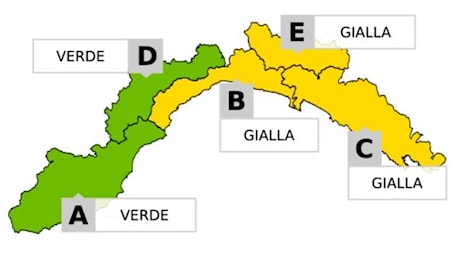 Maltempo Liguria, Allerta Gialla per temporali domani su centro e levante