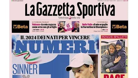 La Gazzetta Sportiva di oggi apre con il chiarimento Inzaghi-Spalletti: Pace al telefono