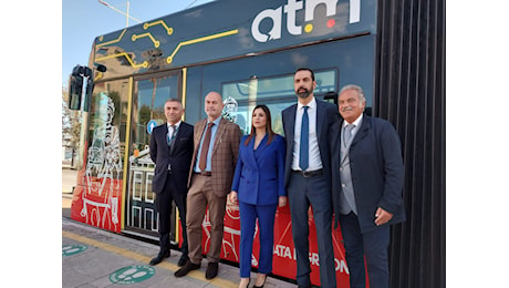 Messina. Inaugurato il settimo tram revampizzato di Atm Spa: è dedicato a Mata e Grifone