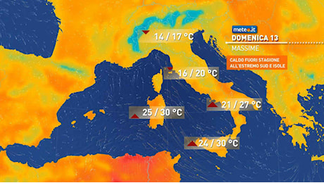 Meteo: Domenica delle Palme con maltempo e caldo anomalo. Le previsioni per la settimana di Pasqua