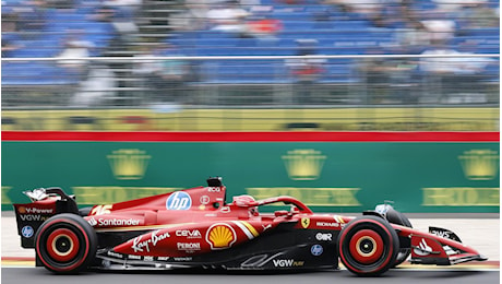 La Ferrari di Leclerc in pole position nel Gran premio del Belgio