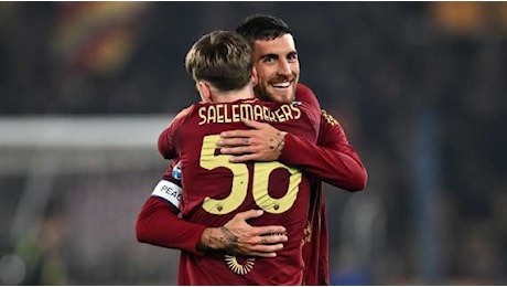 Roma-Lazio - Le esultanze di Pellegrini e Saelemaekers dopo i gol. VIDEO!