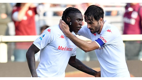 Sere A - Torino-Fiorentina 0-1 lampo di Kean al 42' e viola secondi (almeno momentaneamente) con l'Atalanta a 22 punti