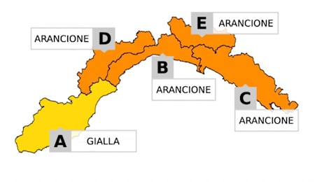 Allerta arancione su Genova, Savona, Tigullo e Spezzino: primi temporali attesi in serata