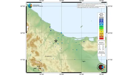 Terremoto, paura da Campobasso a Foggia nella notte: pericolosità sismica medio-alta | DATI e MAPPE