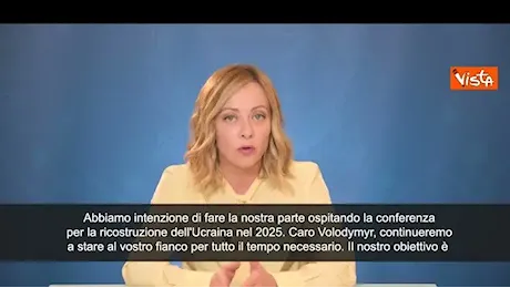 Meloni a Zelensky: Al tuo fianco il tempo necessario, conta su di noi