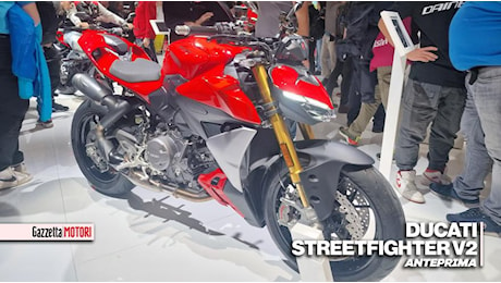 Ducati Streetfighter V2: peso piuma con il nuovo bicilindrico da 115 Cv