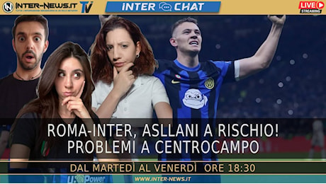 Roma-Inter, Asllani a rischio. Problemi a centrocampo | Inter Chat Live