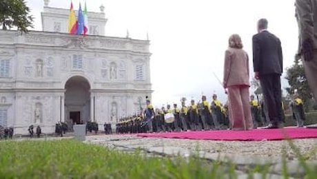 Picchetto d'onore per il Re Felipe VI in Villa Doria Pamphilj