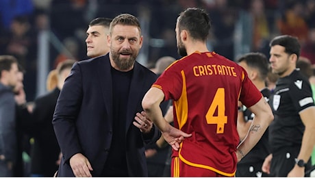 Roma, alta tensione tra De Rossi e Cristante: cosa è successo