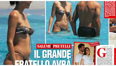 Giulia Salemi incinta, le foto del pancino a Formentera con Pierpaolo Pretelli