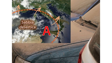 Meteo: ancora Sabbia del Sahara, tra poco l'invasione di Pulviscolo dal Deserto su queste regioni