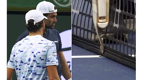 Berrettini-Darderi, match sospeso per la rottura della rete all'ATP Stoccolma. VIDEO