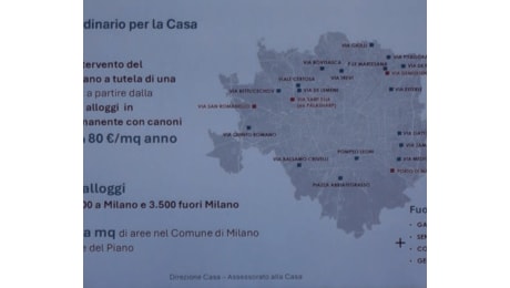 Milano, il Comune presenta il piano casa: 10 mila case contro il caro affitti