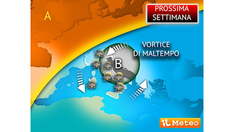 Meteo: Prossima Settimana, nuova fase di Maltempo con il Ciclone boomerang; la Data