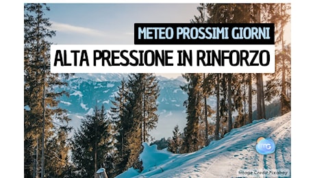 Alta pressione garante di BEL TEMPO, ottime sciate sulla NEVE