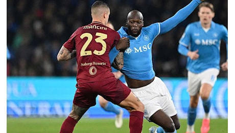 Napoli-Roma, la MOVIOLA LIVE: Lukaku rischia su Celik, nemmeno giallo e nessun intervento del VAR