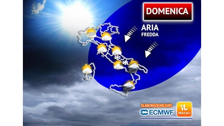 Meteo: Domenica soleggiata ma fredda, ultime piogge al Sud; i dettagli