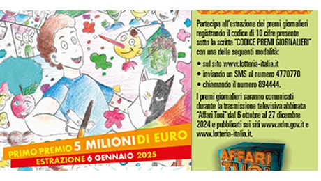 Lotteria Italia 2024, in Calabria venduti 155mila biglietti (+21%). Cosenza in pole tra le province, a Reggio l’incremento maggiore (+31)