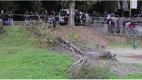 Donna uccisa da un albero caduto a Colli Aniene, le immagini dal parco giochi