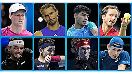 Atp Finals 2024, chi sono e come stanno gli 8 tennisti qualificati