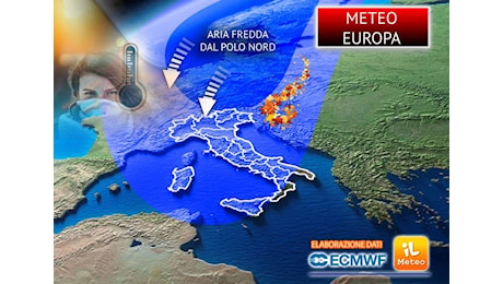 Meteo Europa: aria Fredda dal Polo Nord irrompe sul continente, imminenti effetti anche in Italia