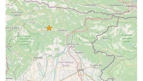 Terremoto di magnitudo 3.7 nella notte in Friuli: l’epicentro vicino a Raveo