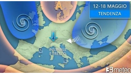 Le previsioni meteo del fine settimana: temporali, sole e temperature basse