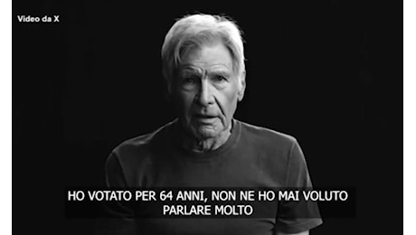 Harrison Ford e l’endorsment a Kamala Harris: “Lei difenderà anche il diritto a non essere d’accordo”