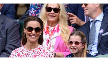 Pippa Middleton e Charlotte commosse per il ritorno in pubblico di Kate a Wimbledon