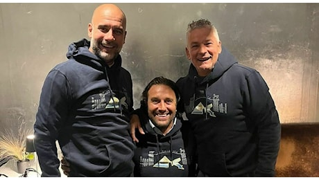 Baggio, Guardiola e Toni di nuovo insieme: la cena a Brescia