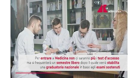 Medicina, novità per l'accesso al corso di laurea